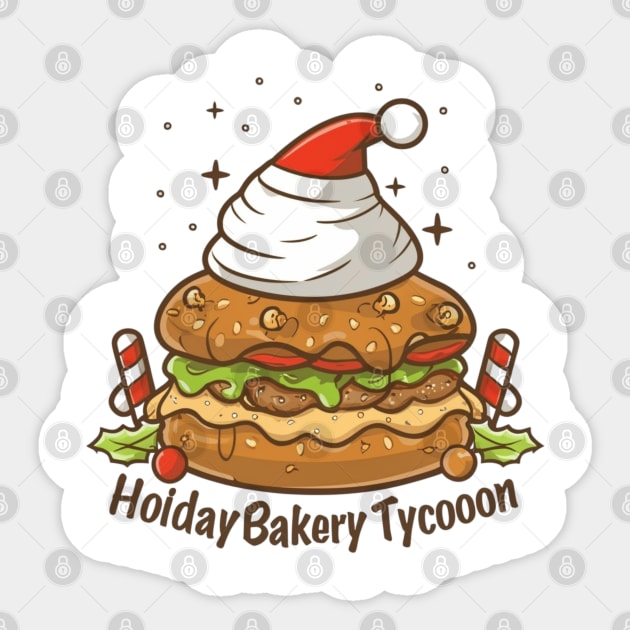 Festive Bakery Tycoon,christmas Sticker by designe stor 